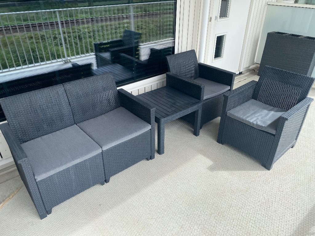Zeer nette tuinset, Ophalen, 4 zitplaatsen, Nieuw, Bank