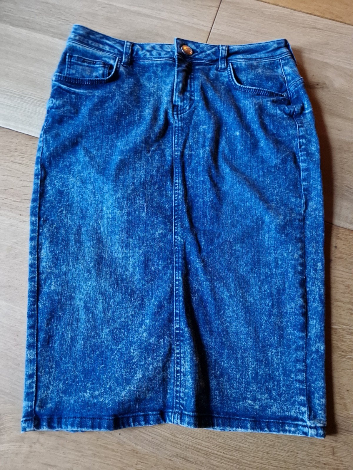 SPIJKERROK MAAT 38, Kleding | Dames, Rokken, Maat 38/40 (M), Blauw, Ophalen of Verzenden, Zo goed als nieuw