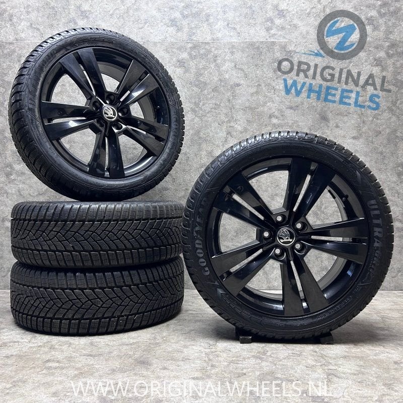 18 inch velgen + winterbanden Skoda Superb 57A601025M, 18 inch, -, -, Banden en Velgen