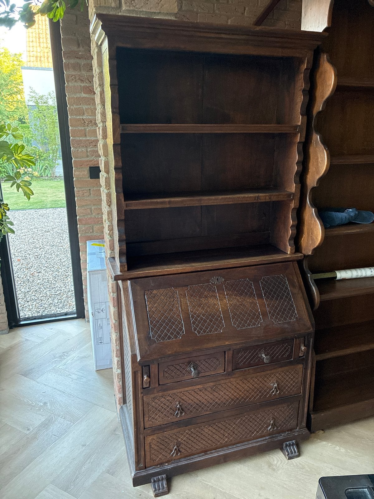 Antieke Vintage secretaire nr. 130 van Viriato Gomez, Ophalen, Gebruikt