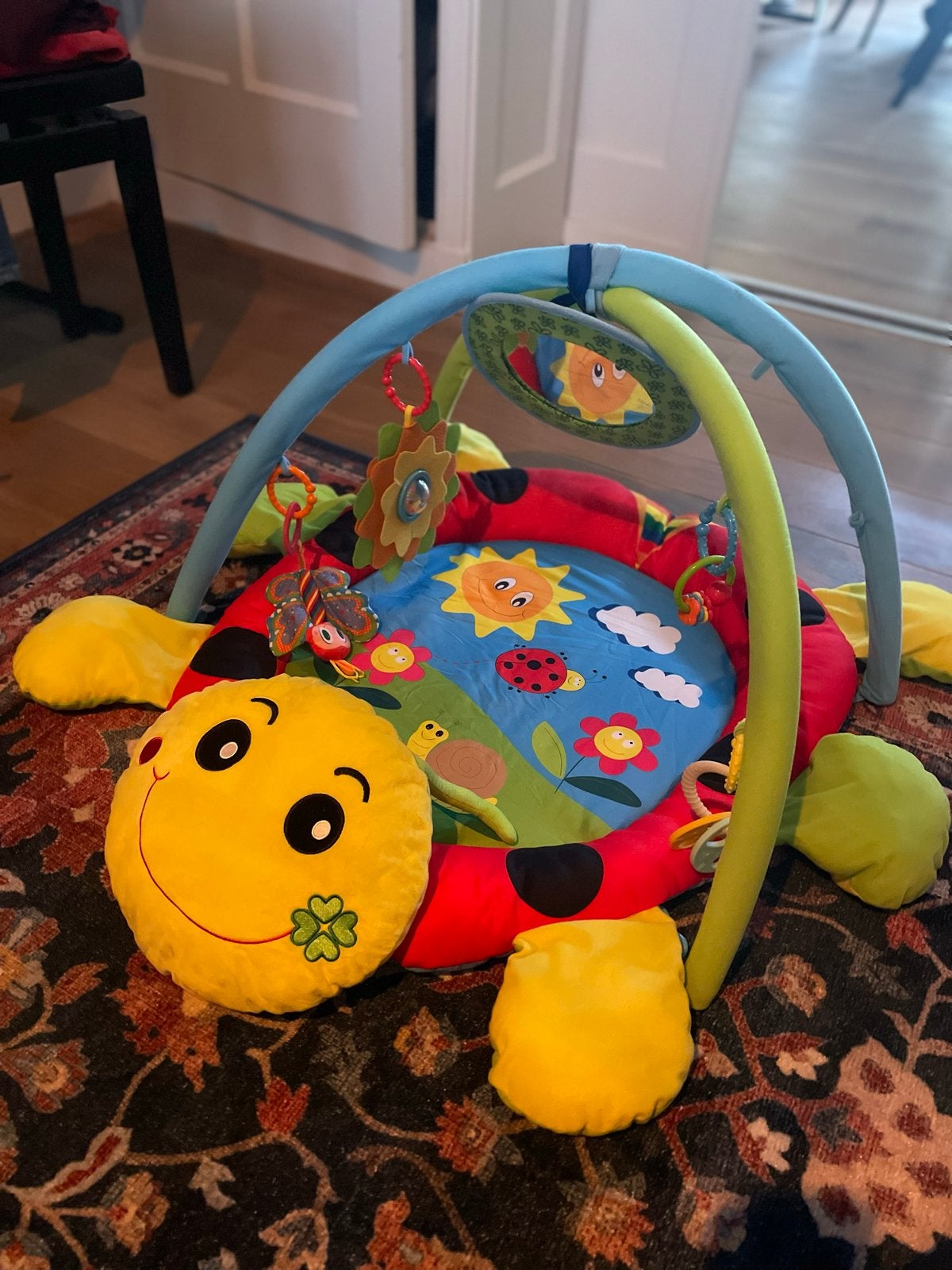 Baby gym with storage bag, Ophalen of Verzenden, Zo goed als nieuw, Speelkleed, Met geluid