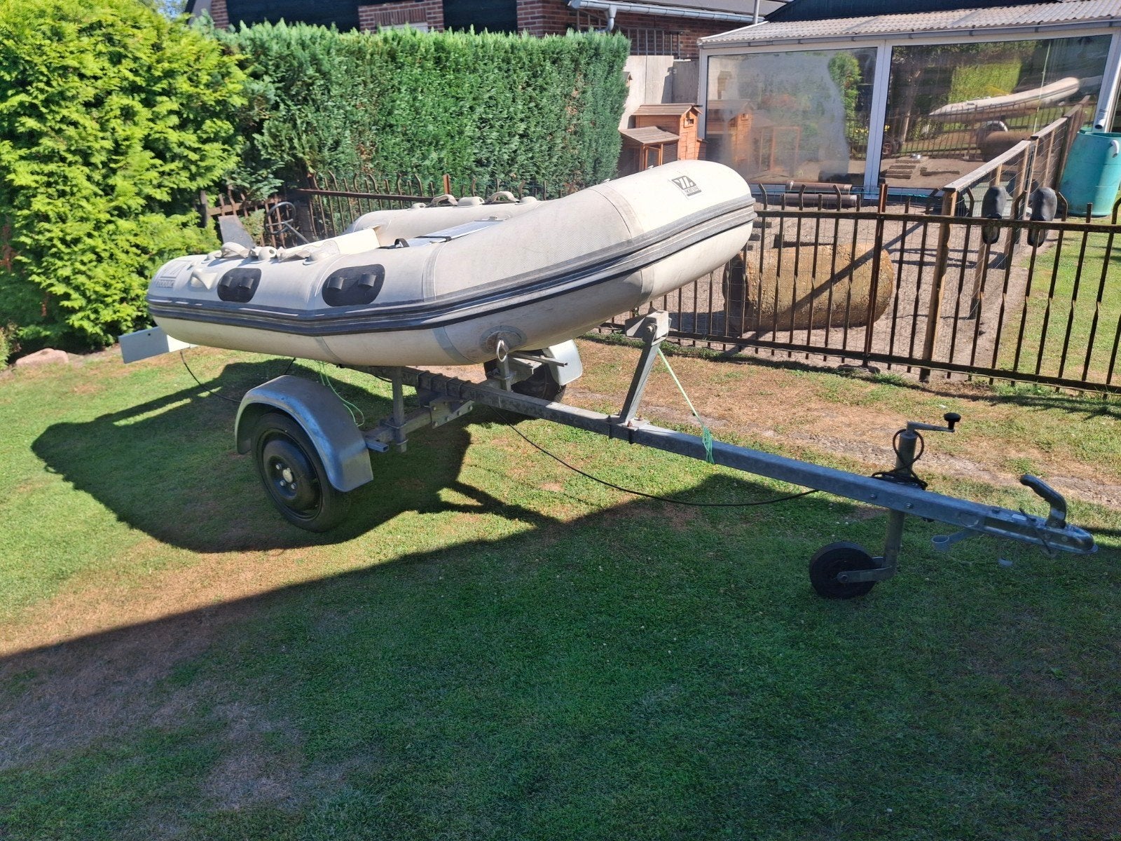 Zodiac rubberboot met trailer, Gebruikt, Overige brandstoffen, Ophalen of Verzenden, Zodiac