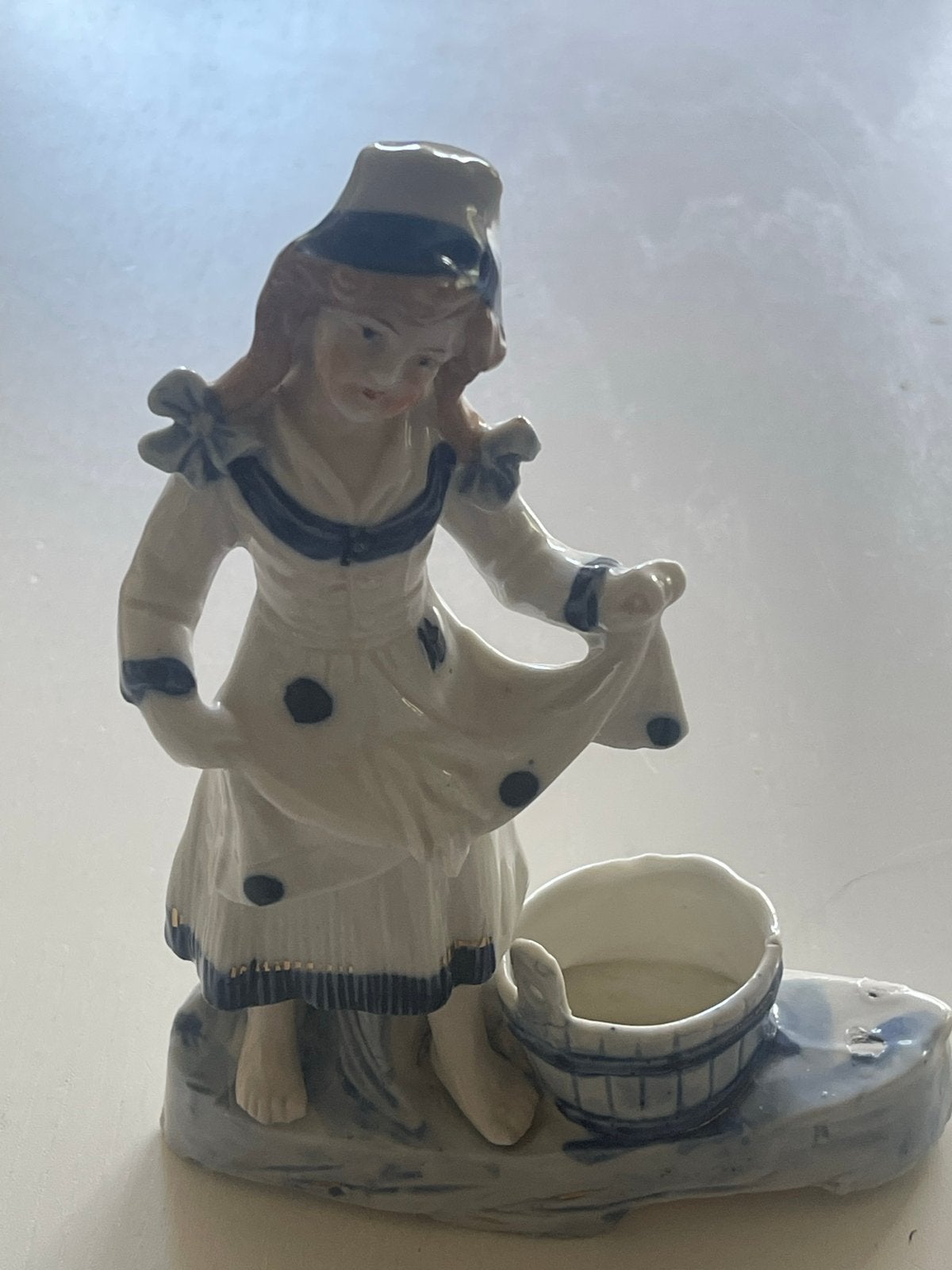 Vintage Porseleinen Luciferhouder 'Dutch Girl' Germany 4147, Antiek en Kunst, Ophalen
