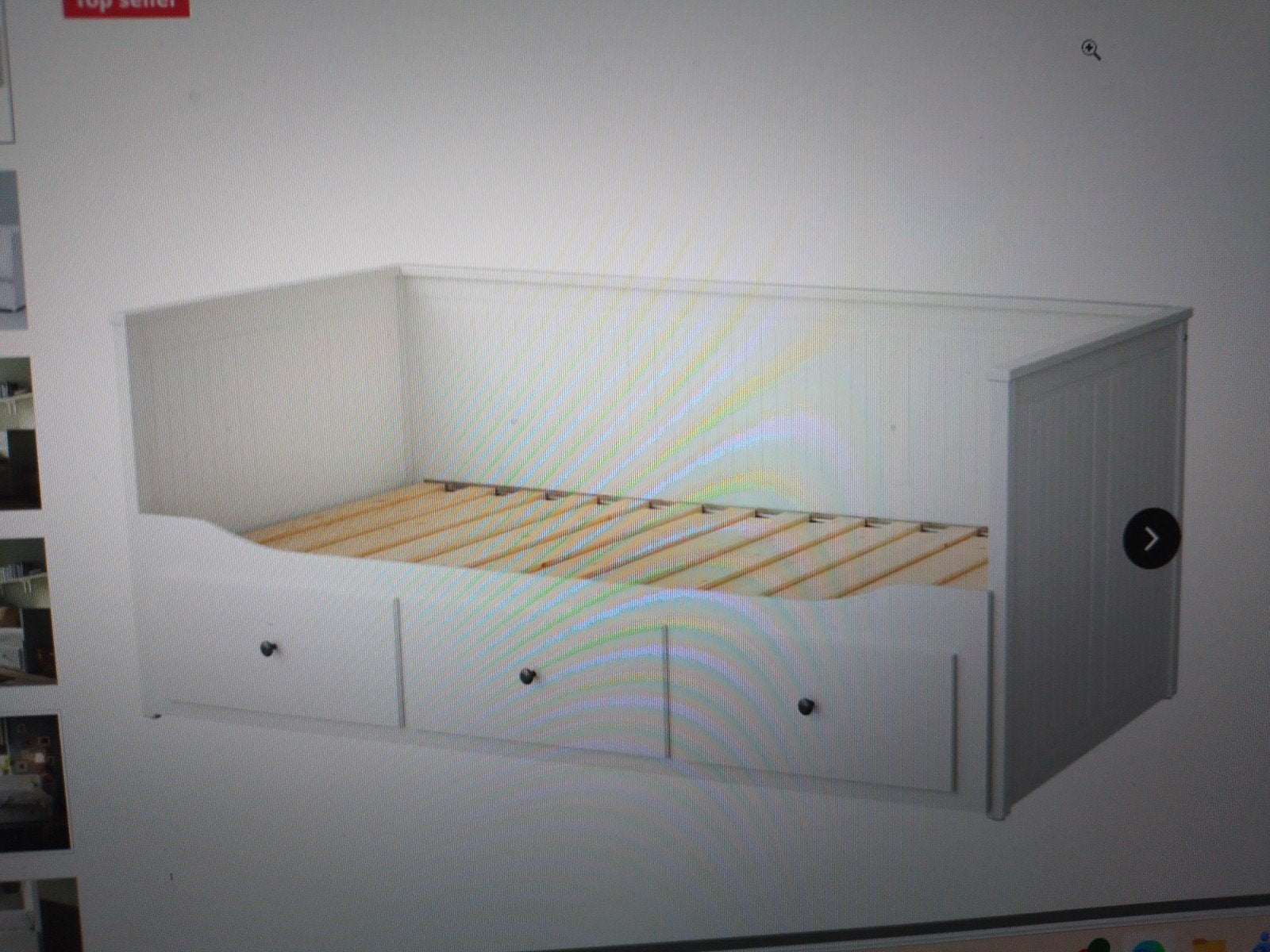 Ikea Hemnes Bed, Ophalen, Zo goed als nieuw, 180 cm of meer, 85 tot 100 cm
