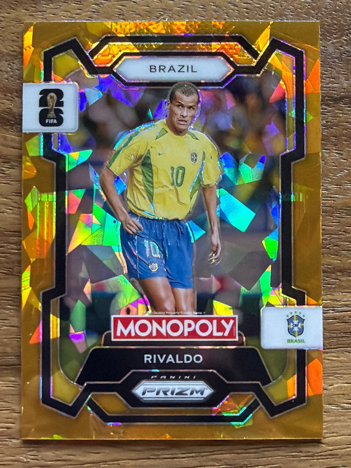 Rivaldo Monopoly Prizm FIFA World Cup 2026 Kaart, Ophalen of Verzenden, Zo goed als nieuw, Buitenlandse clubs, Spelerskaart