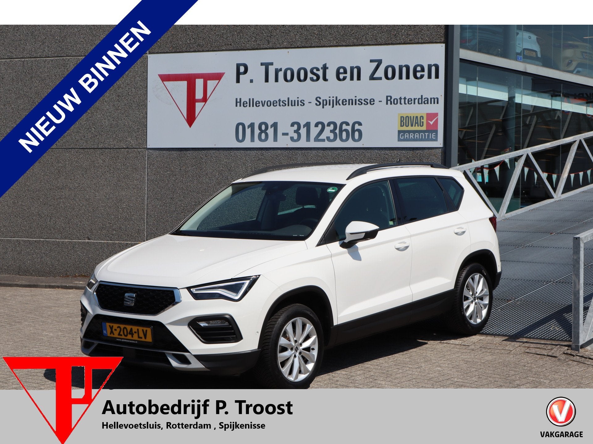 SEAT Ateca 1.5 TSI Style Business Trekhaak/Apple carplay/Par, Auto's, Voorwielaandrijving, 12 maanden, Stof, 4 cilinders