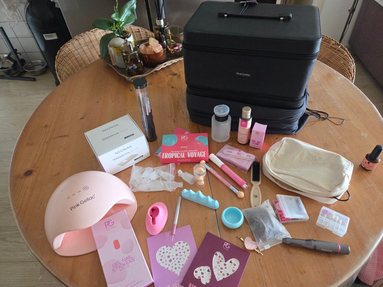 Complete Gel Nagellak Set met Koffer en Lamp, Ophalen of Verzenden, Zo goed als nieuw, Overige typen
