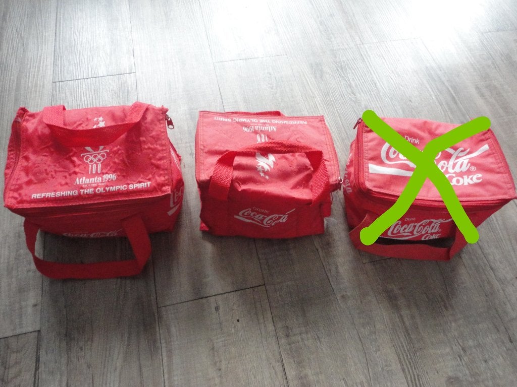 TE KOOP 2 KLEINE KOELTASJES VAN COCA COLA  /5,- P STUK, Ophalen of Verzenden, Gebruikt, Koeltas, Koelelement