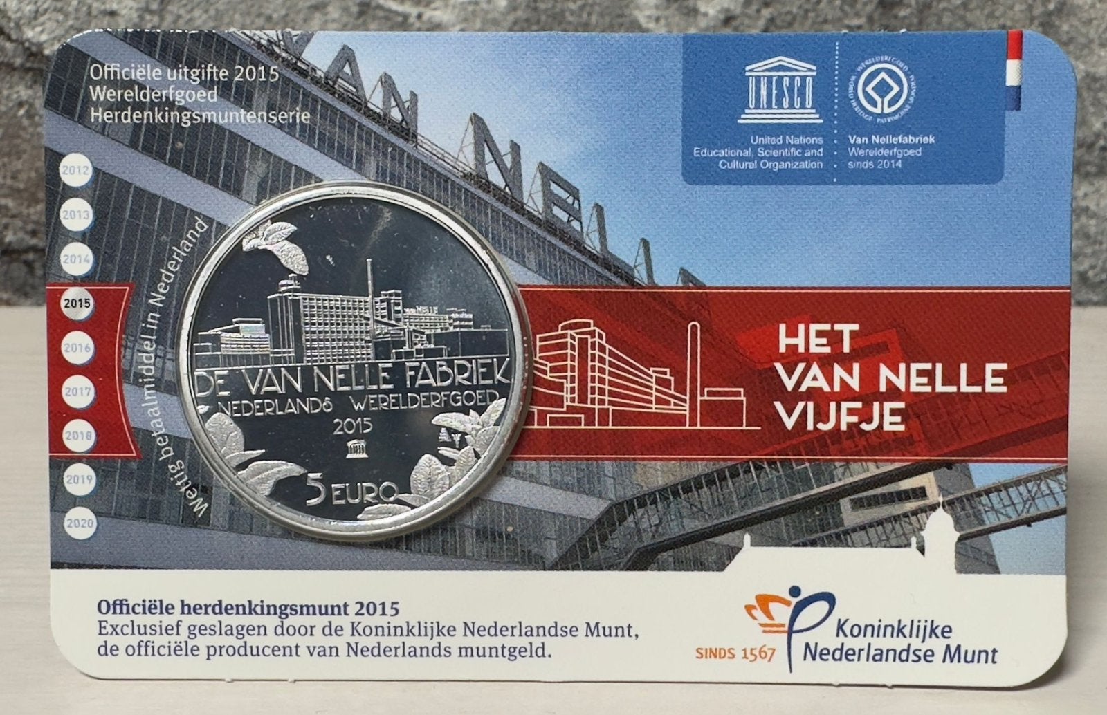 Het Nelle vijfje UNC coincard, Ophalen of Verzenden, Koningin Beatrix, Euro's