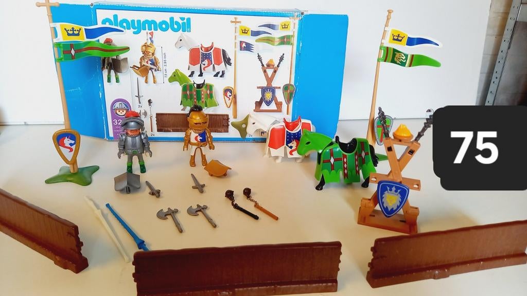 Playmobil ridder set toernooi compleet in doos, Ophalen of Verzenden, Zo goed als nieuw
