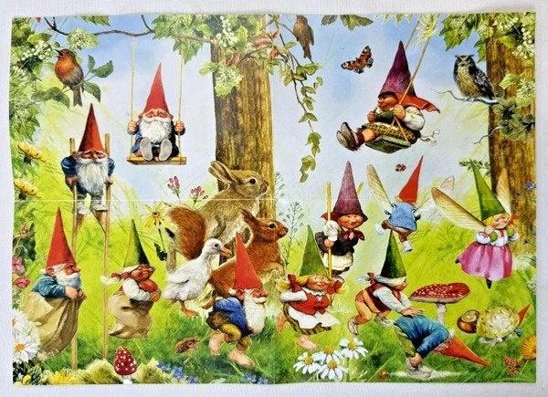 Jumbo Rien Poortvliet puzzel 950 stukjes spelende kabouters, Hobby en Vrije tijd, Verzenden, 500 t/m 1500 stukjes, Zo goed als nieuw