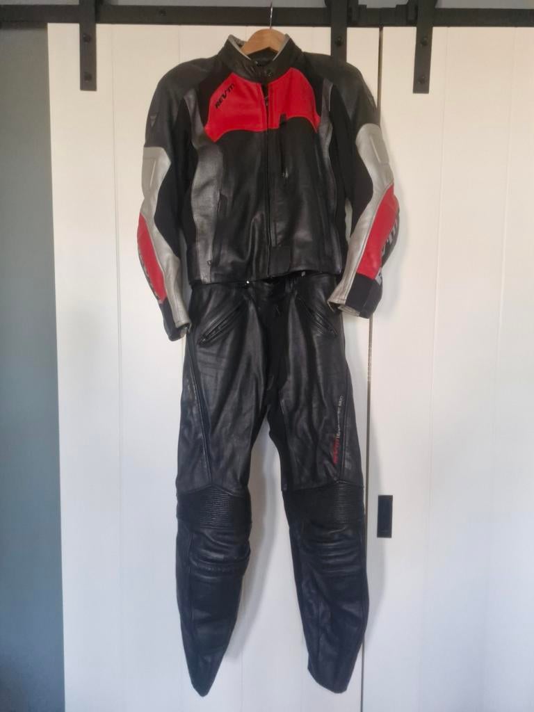 Revit leren dames moterpak maat 44, Motoren, Kleding | Motorkleding, Ophalen, Tweedehands, Dames, Combipak