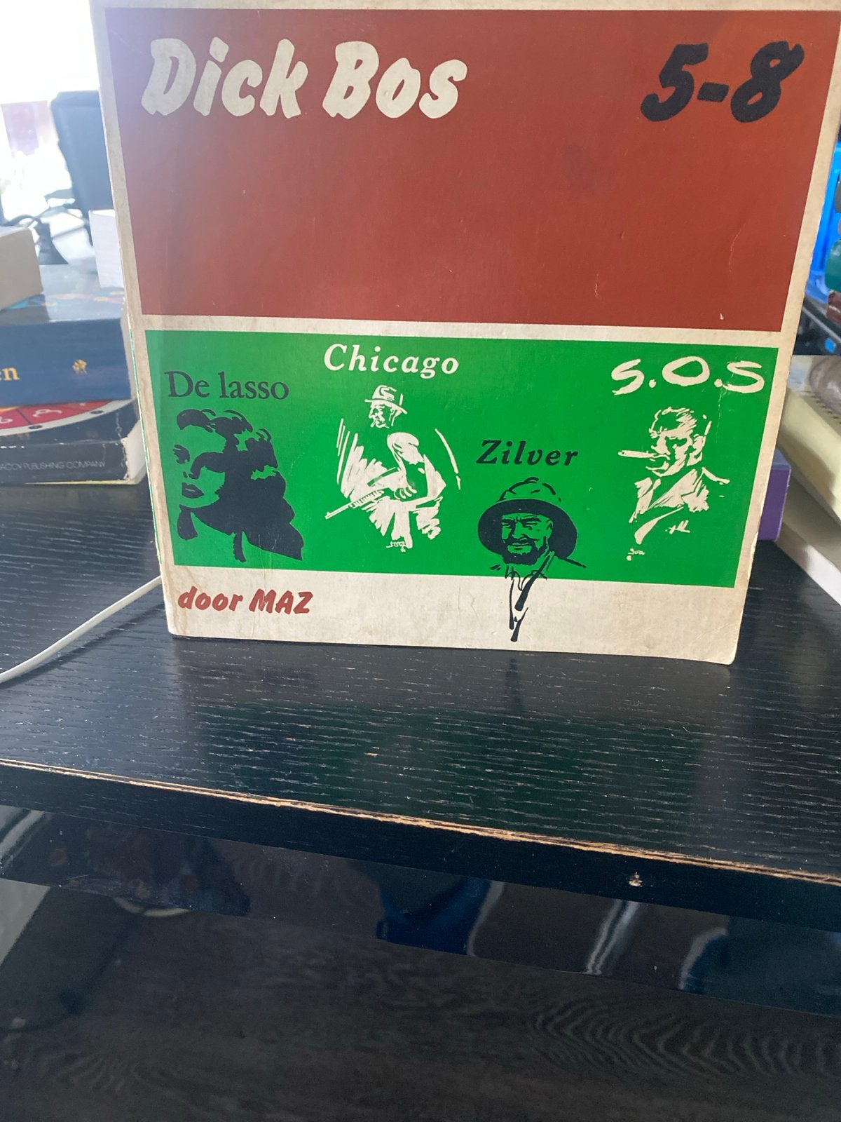 Dick Bos 5-8: De Lasso, Chicago, Zilver, S.O.S. door MAZ, Boeken, Ophalen of Verzenden, Gelezen