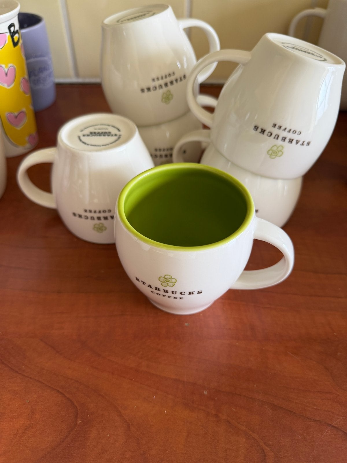 Set van 6 Starbucks koffiekopjes, Huis en Inrichting, Verzenden, Keramiek, Zo goed als nieuw, Starbucks