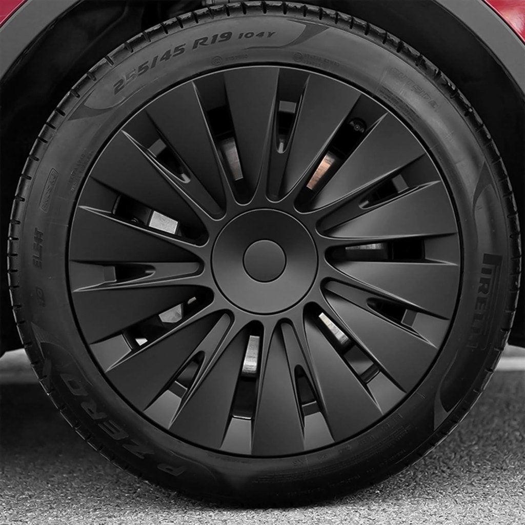 wieldoppen tesla model y 19 inch induction black, Auto diversen, Ophalen, Zo goed als nieuw