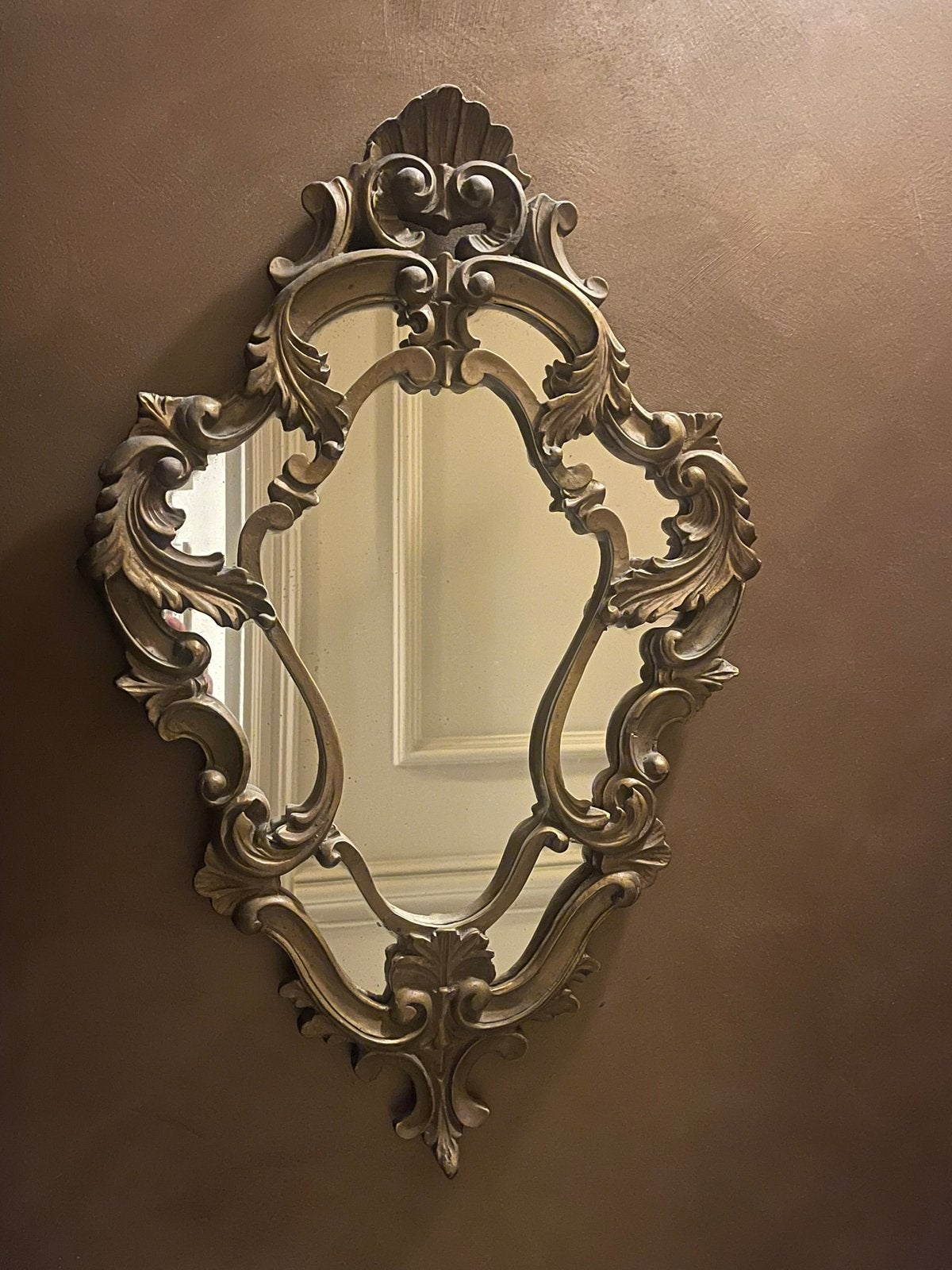 Rococo Stijl Spiegel - Prachtig Decoratief Stuk, Ophalen, Overige vormen, Minder dan 50 cm, Minder dan 100 cm