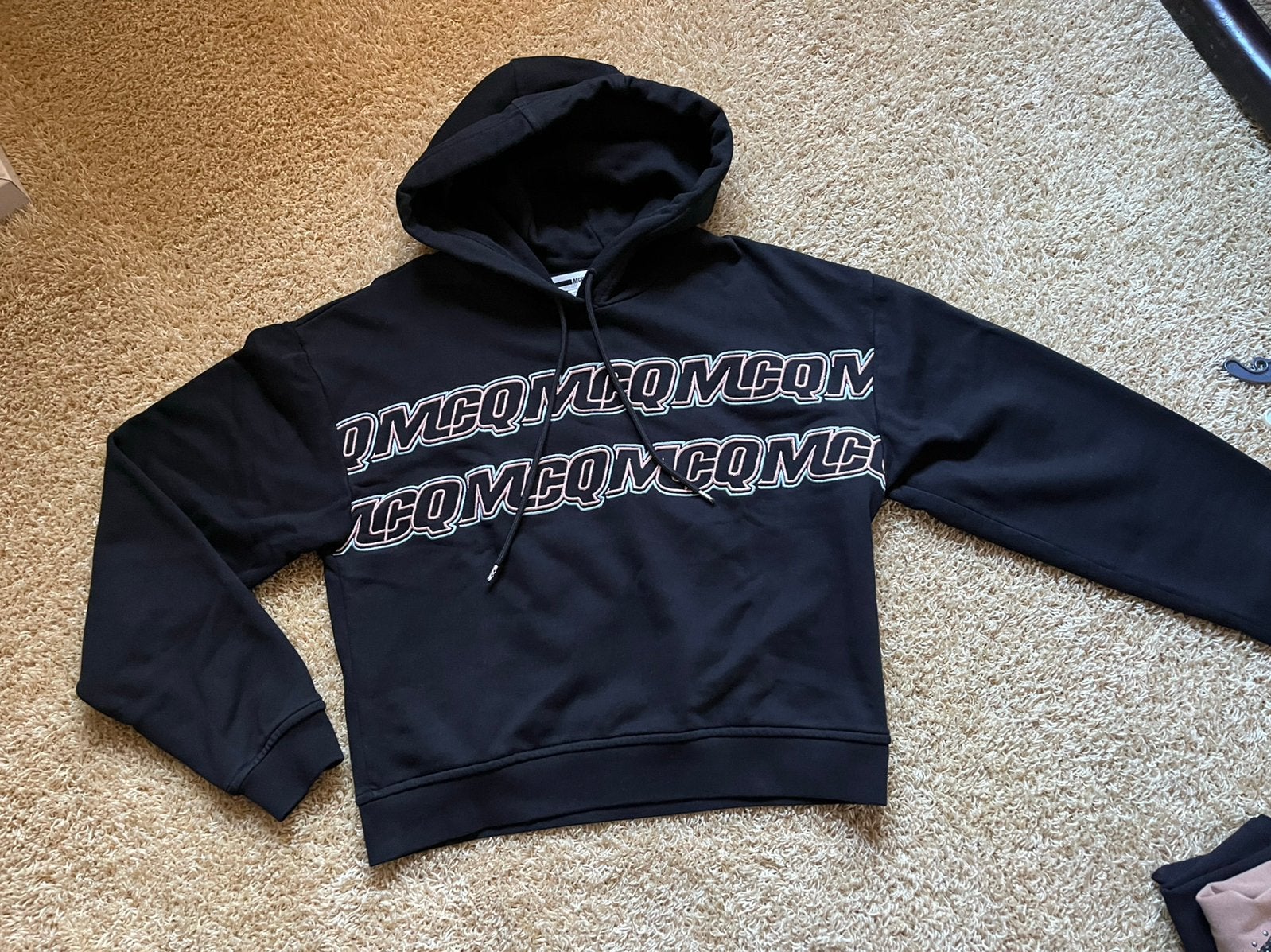 MCQ alexander mcqueen (designer)trui/hoodie zwart mt. S, Ophalen of Verzenden, Zo goed als nieuw, Maat 36 (S), Zwart