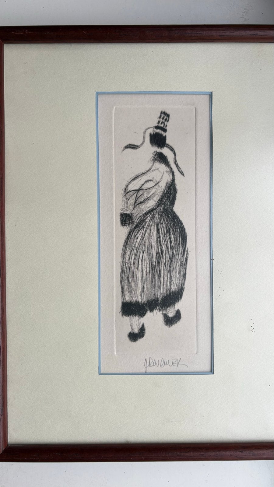 Jacques Rouquier (1932-2017) - Handgesigneerde ets, Antiek en Kunst, Dagelijks leven, Ophalen of Verzenden, Gesigneerd, 1950 - 1999