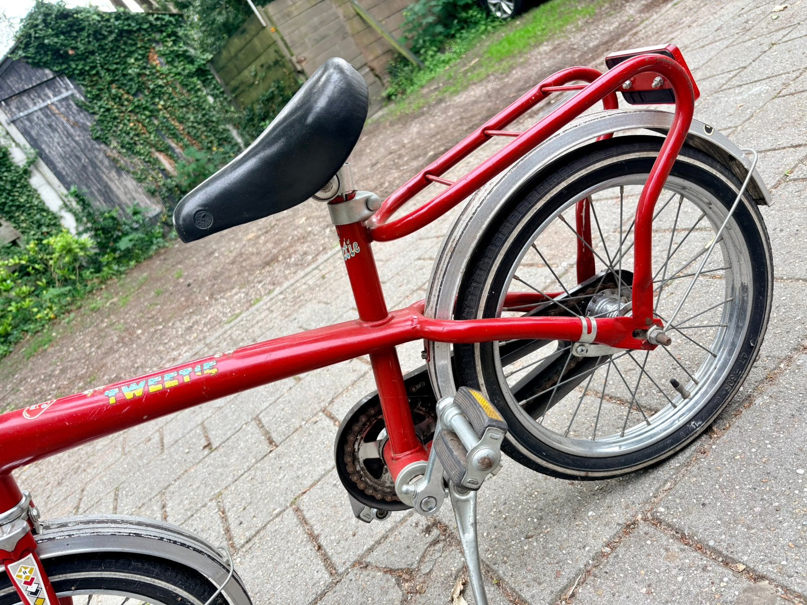 Tweetie kinderfiets 16 inch, Ophalen, Gebruikt, Terugtraprem, 16 tot 20 inch