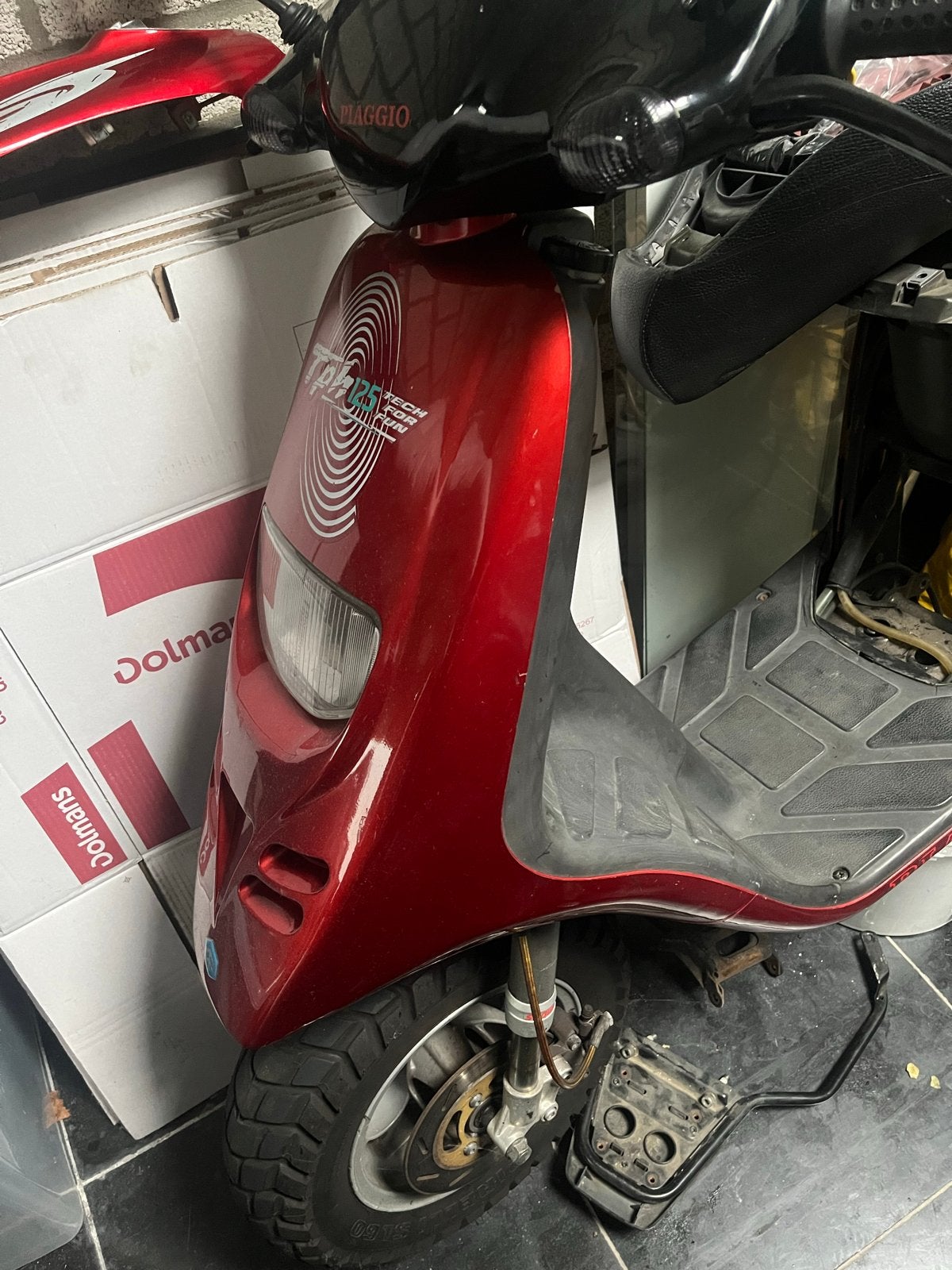 Piaggio Typhoon 125cc project scooter Duitse papieren, Ophalen, Tweetakt, Overige modellen, Maximaal 45 km/u
