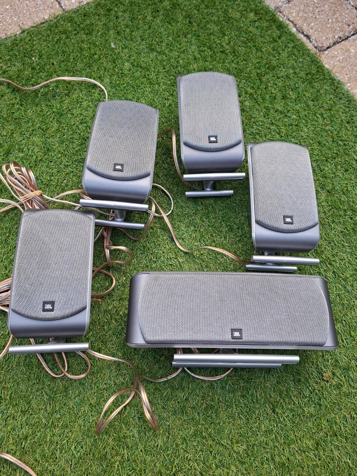 JBL SCS200CEN Speakerset - 5 speakers, Gebruikt, JBL, Ophalen of Verzenden, Inclusief kabels