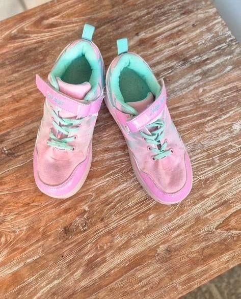 Roze/mintgroene rolschoenen maat 38, Ophalen of Verzenden, Gebruikt, Kinderen