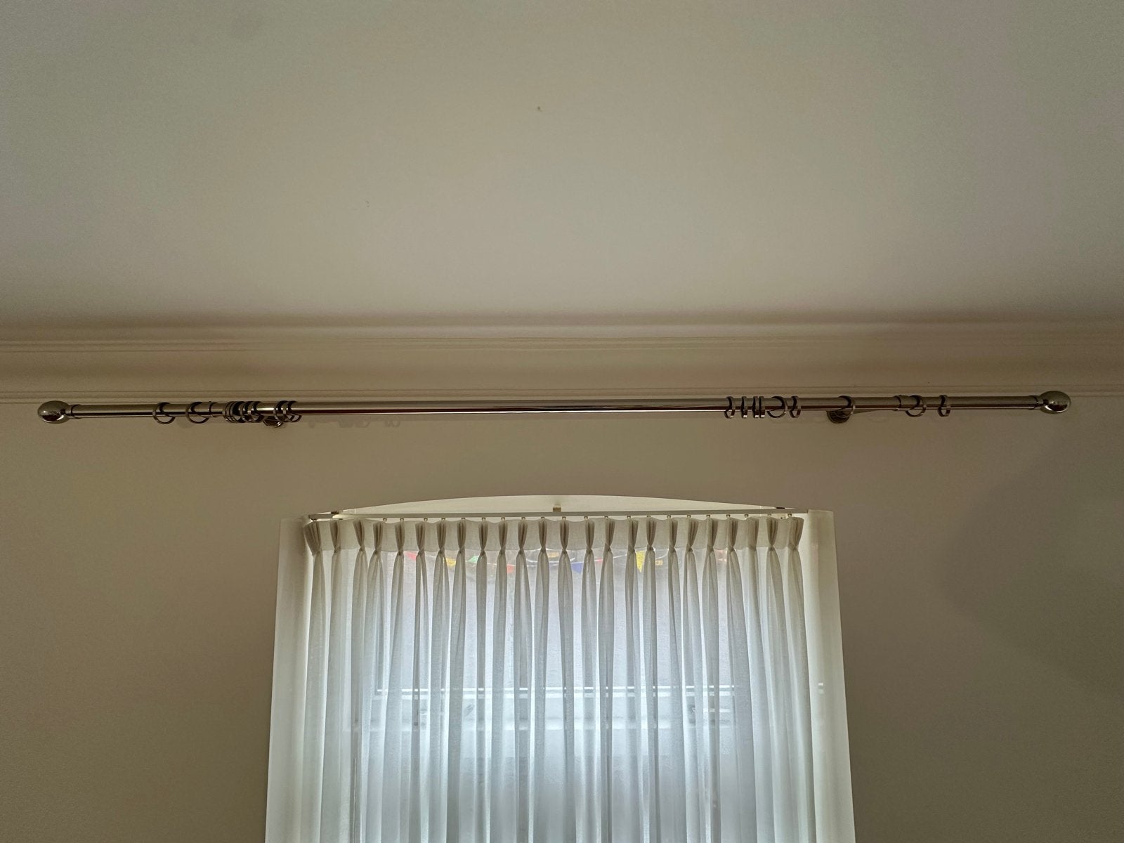 5x Roedes inclusief muursteunen (4x 190cm, 1x 230cm), Ophalen, Inclusief montageonderdelen, Gebruikt, Metaal