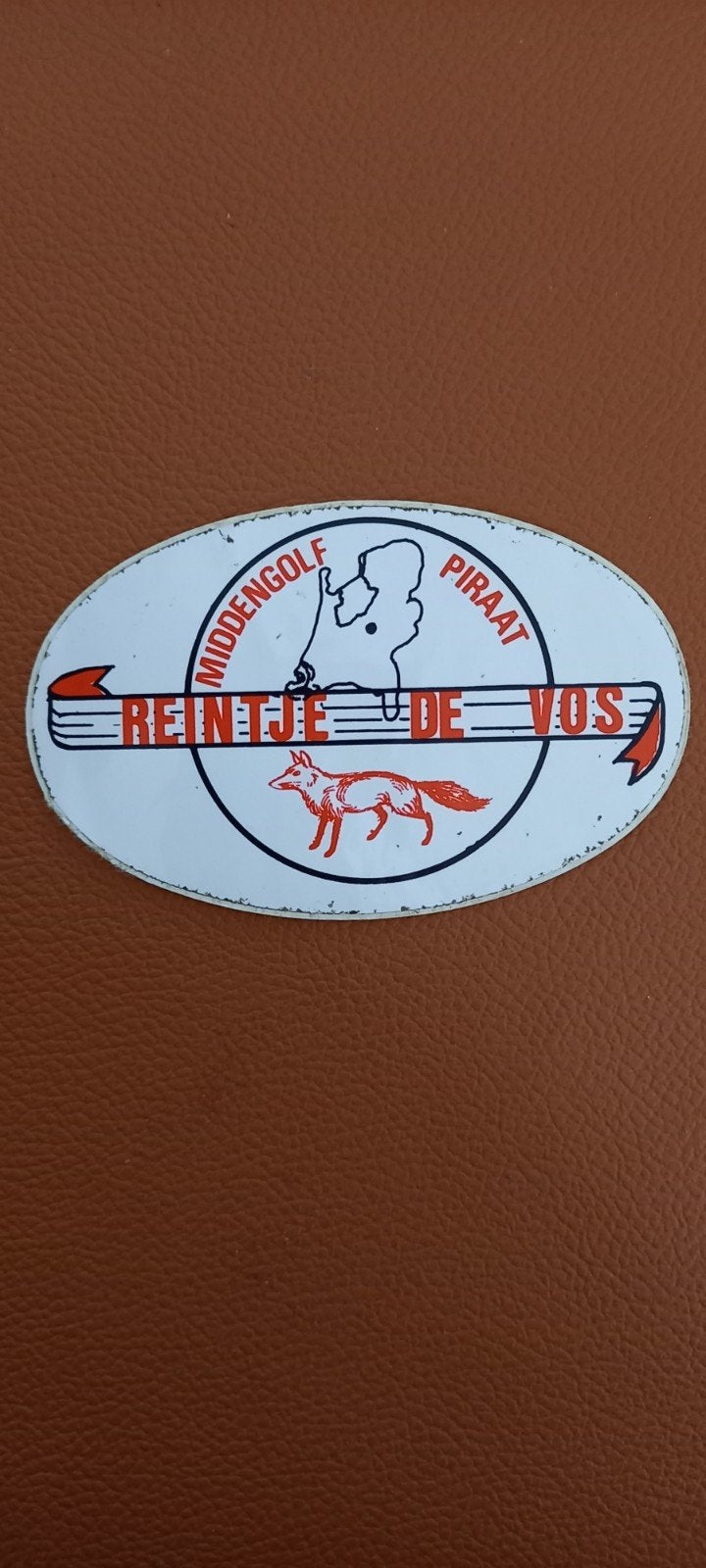 Geheime zender - Reintje de Vos sticker Middengolf Piraat, Ophalen of Verzenden, Zo goed als nieuw