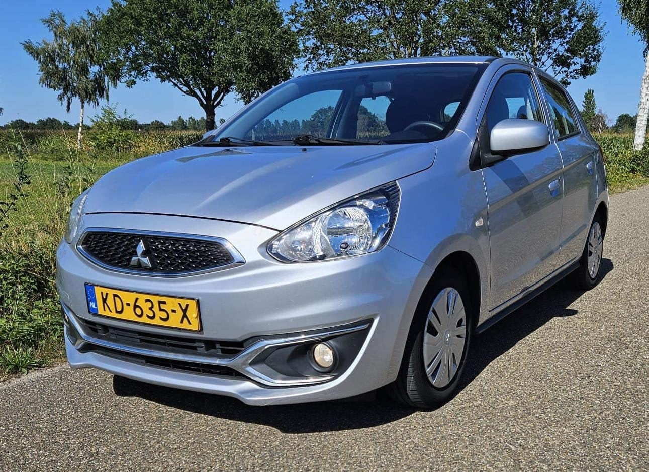 Mitsubishi Space Star 1.0 MPI 52KW 2016 Grijs, Auto's, Voorwielaandrijving, Start-stop-systeem, Origineel Nederlands, Handgeschakeld