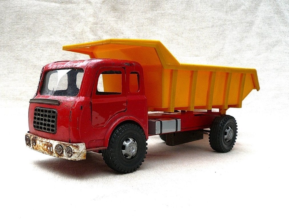 Joustra France berliet GAK (1958) kiepwagen 1/20. blik., Antiek en Kunst, Ophalen of Verzenden