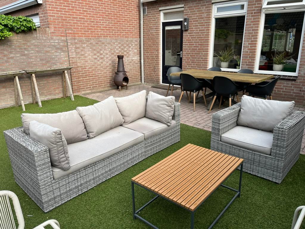 Loungeset / ook alleen kussens te koop / Bois le Duc, Tuin en Terras, Ophalen, Zo goed als nieuw