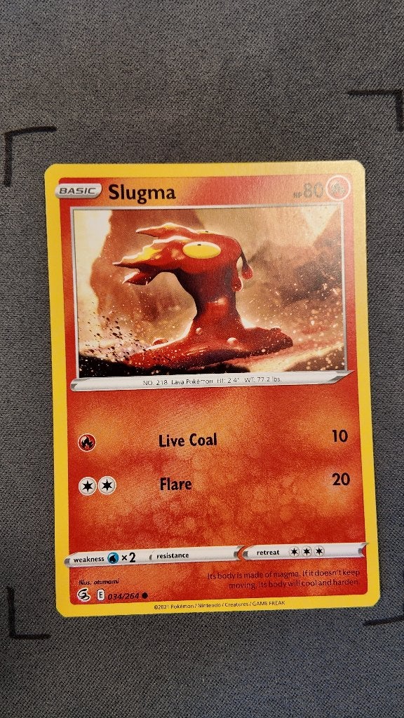 Slugma 34 Fusion Strike | Pokemon kaart, Hobby en Vrije tijd, Ophalen, Zo goed als nieuw, Losse kaart