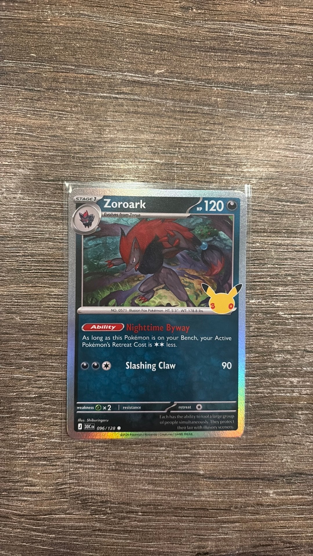 30C Zoroark 096/128, Ophalen of Verzenden, Zo goed als nieuw