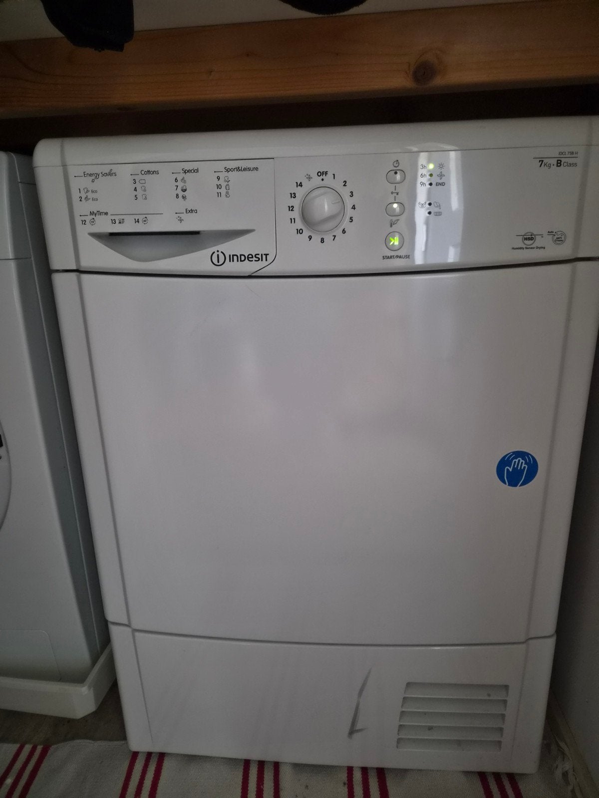 Indesit IDCL 75 B H (EU) Condensdroger - Goed Werkend, Witgoed en Apparatuur, Ophalen, 6 tot 8 kg, Gebruikt, Voorlader