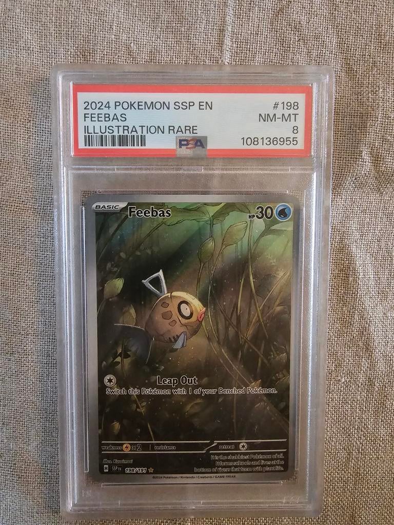 Feebas 198/191 PSA 8, Hobby en Vrije tijd, Verzamelkaartspellen | Pokémon, Ophalen of Verzenden, Zo goed als nieuw