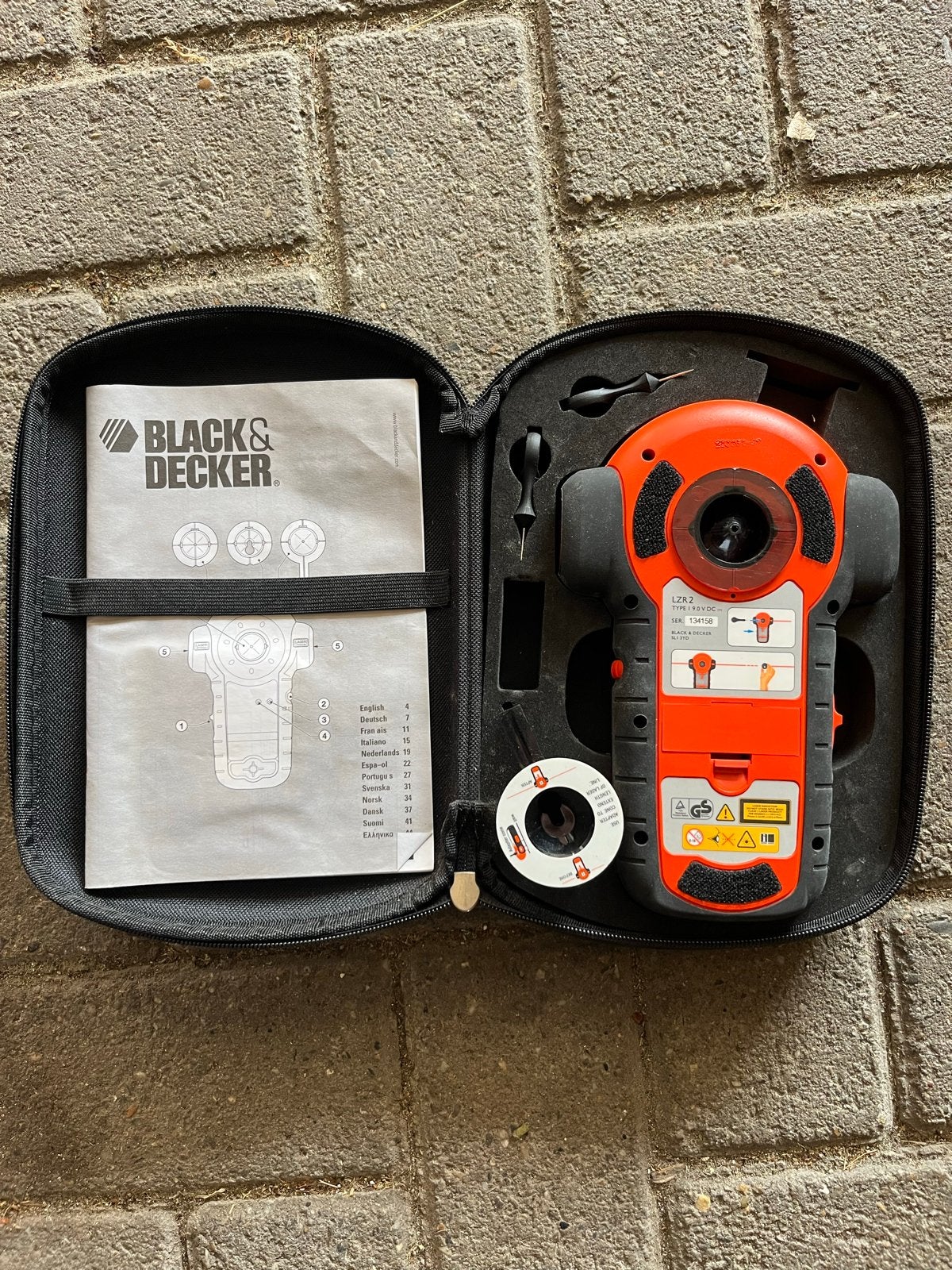Black & Decker LZR 2 Laserwaterpas, Ophalen of Verzenden, Zo goed als nieuw, Licht