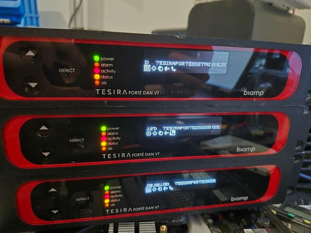 3x Biamp Tesira Forte Dan VT Dante DSP, Ophalen of Verzenden, Gebruikt, Audio