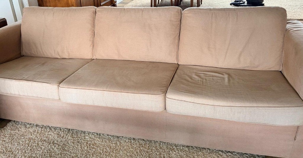 Bank, Huis en Inrichting, Banken | Bankstellen, Ophalen, 250 tot 300 cm, Gebruikt, 75 tot 100 cm