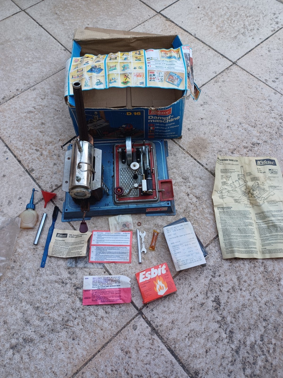Wilesco stoommachine D16, Ophalen of Verzenden