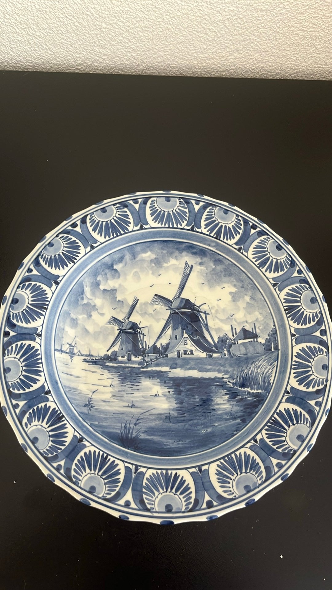 Delffs blauw bord 26 cm, Antiek en Kunst, Ophalen of Verzenden