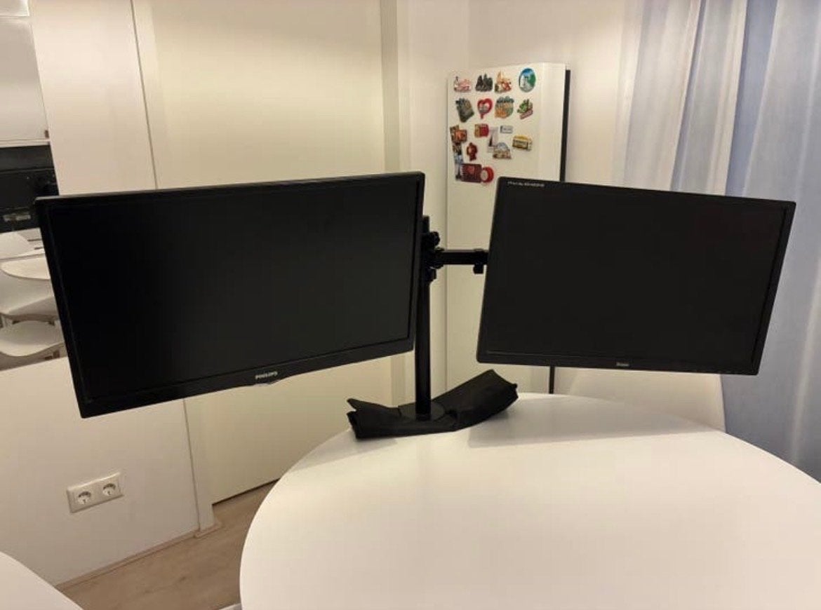 Philips 240V5Q en Iiyama ProLite B2483HS Monitor Set, Computers en Software, Monitoren, Kantelbaar, Full HD, 60 Hz of minder, Ophalen