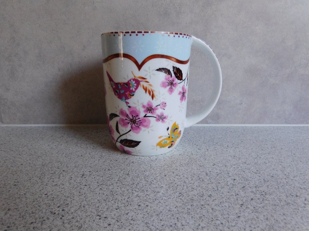 Mok Birdy Collection by Xenos - 10,5x8 cm, Overige merken, Keramiek, Zo goed als nieuw, Overige stijlen