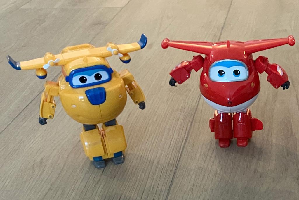 Super WIngs transformeerbare actiefiguren, Verzenden, Gebruikt