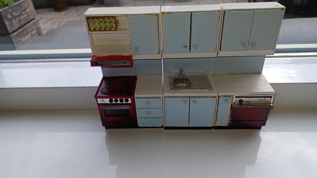 Lundby keuken poppenhuis vintage, Ophalen of Verzenden, Gebruikt, Poppenhuis