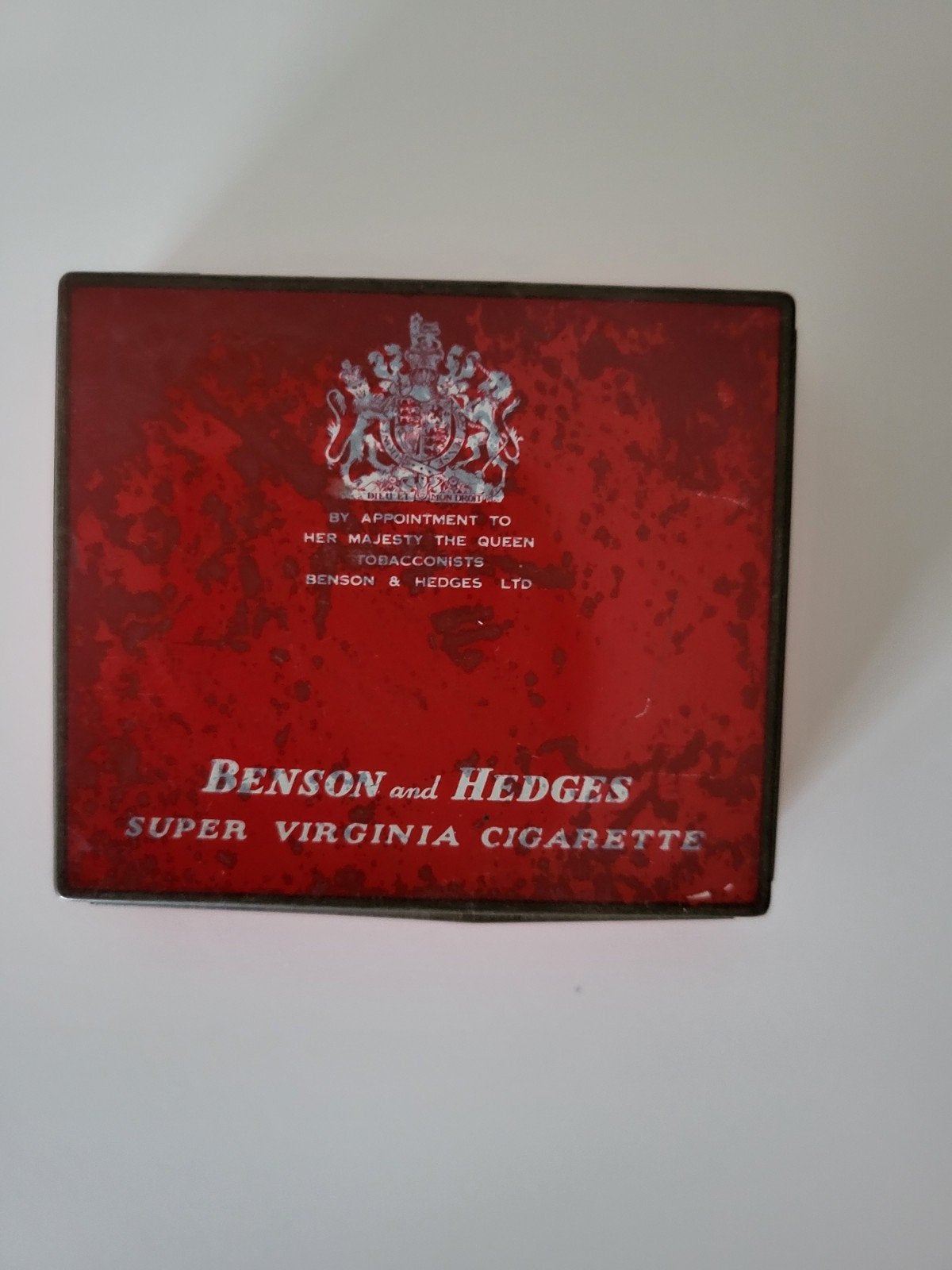 Vintage sigaretten Blik Benson and Hedges., Verzamelen, Blikken, Ophalen of Verzenden, Gebruikt, Overige