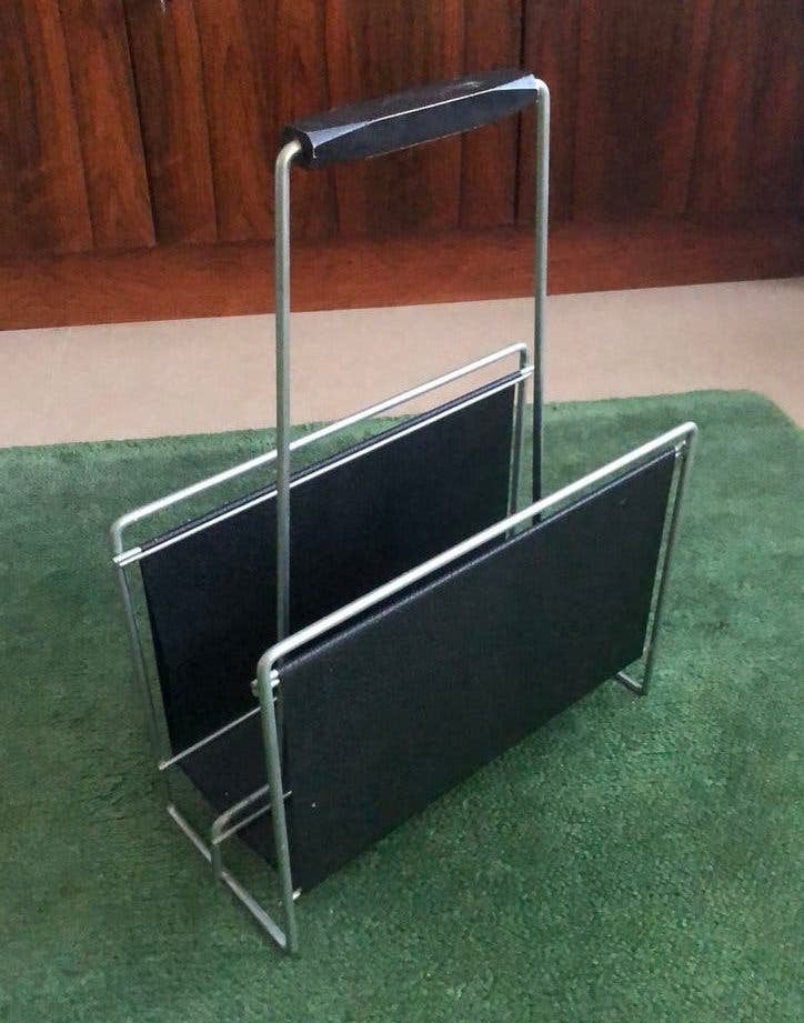 Vintage Mid Century Modern lectuurbak, Huis en Inrichting, Woonaccessoires | Krantenbakken en Lectuurbakken, Ophalen of Verzenden
