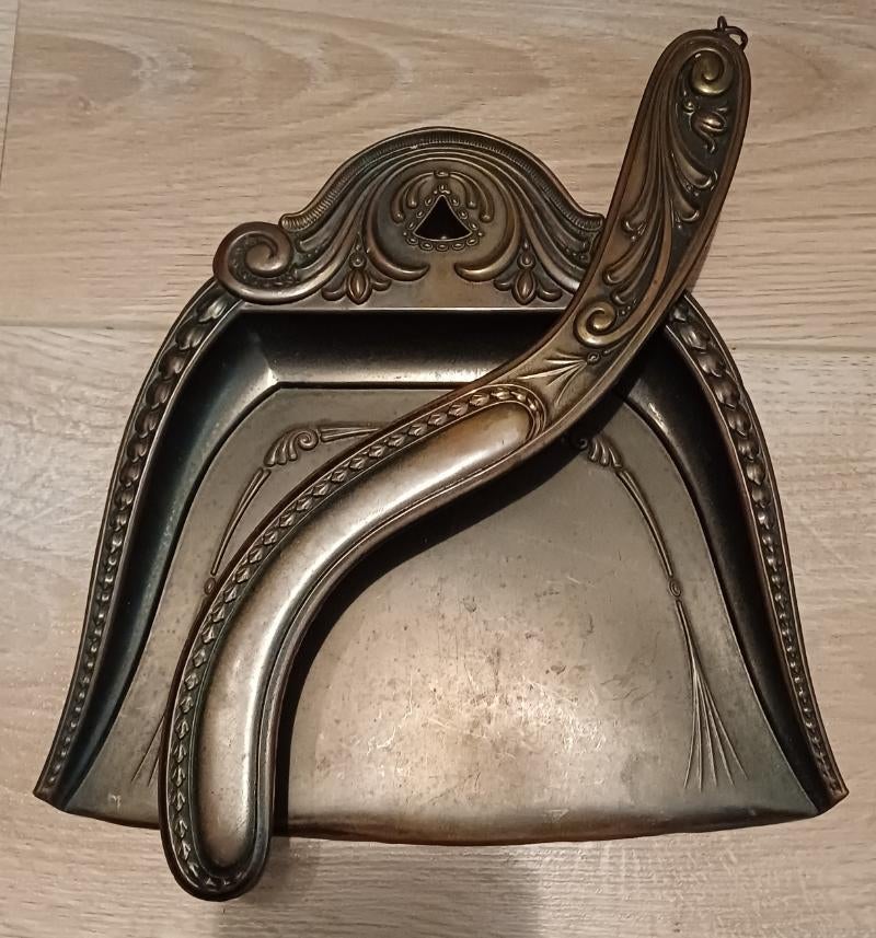 Antiek koperen stoffer en blik, Antiek en Kunst, Ophalen of Verzenden
