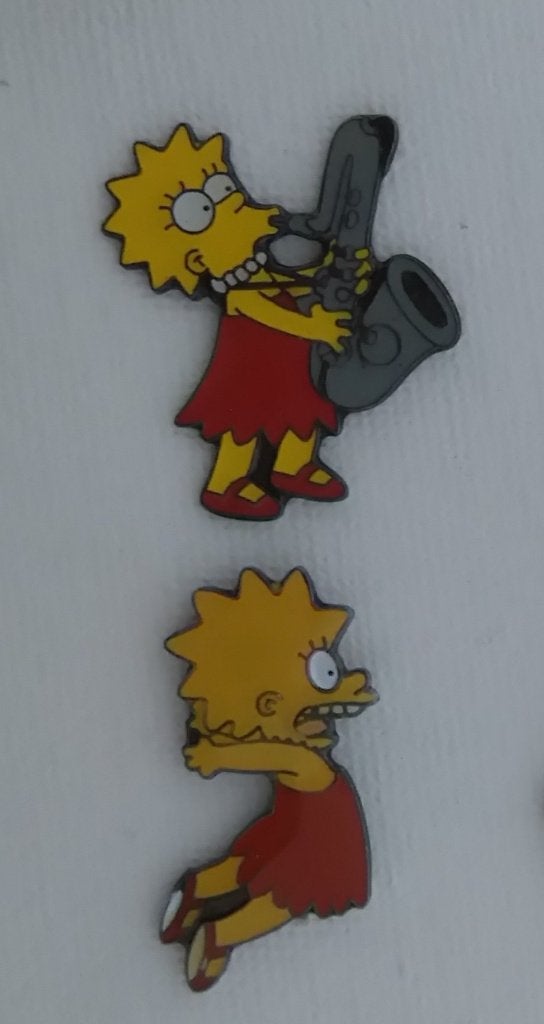The Simpsons tekenfilm pins Demons en Merveilles Lisa, Verzamelen, Ophalen of Verzenden, Zo goed als nieuw