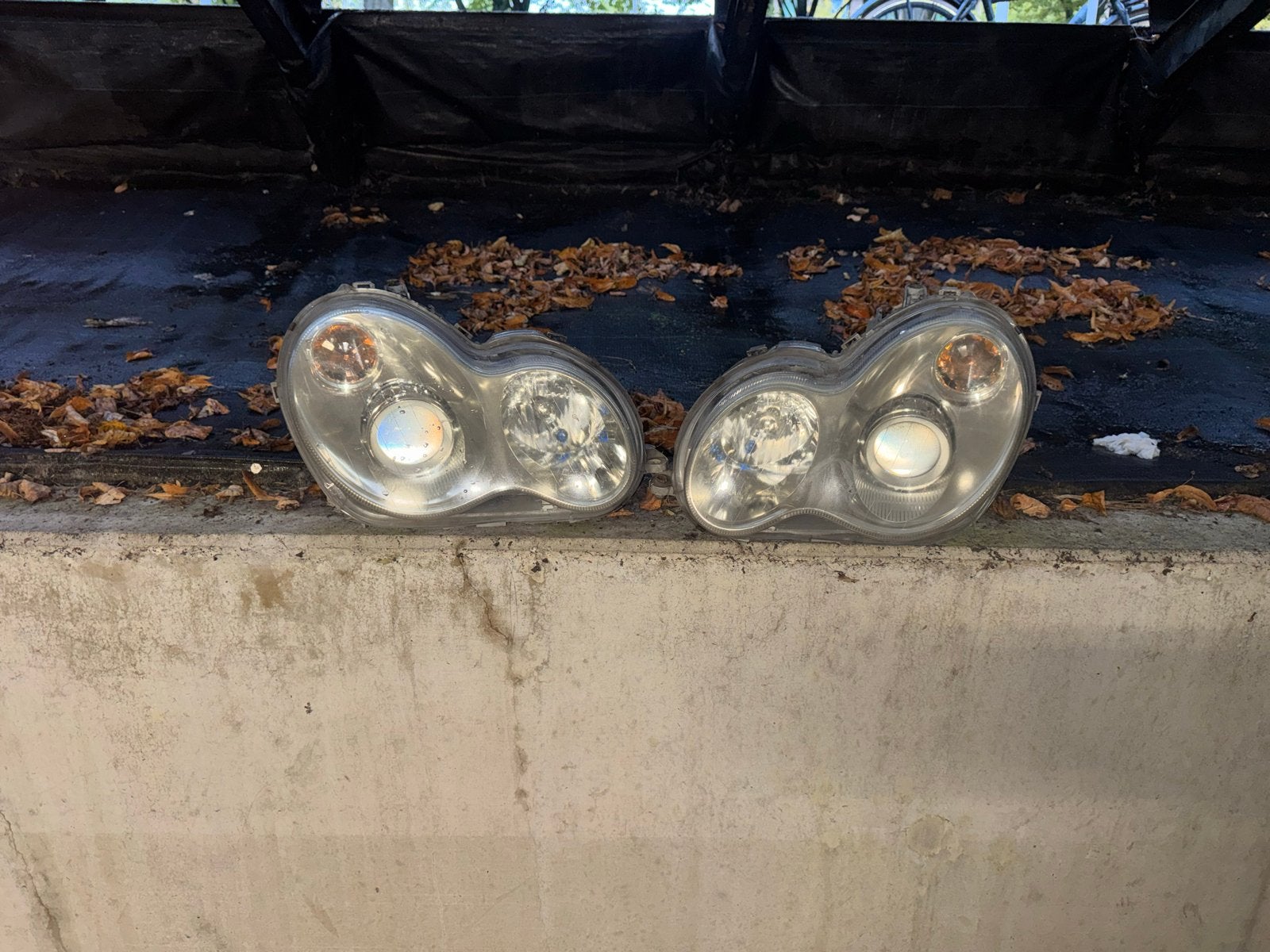 Xenon Koplampen Mercedes-Benz C-Klasse W203 (set), Ophalen of Verzenden, Gebruikt, Mercedes-Benz