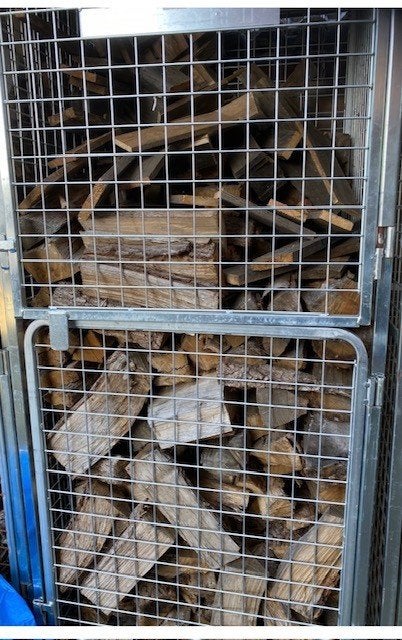 metalen rolcontainers met houten bodem, Ophalen of Verzenden